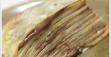 Mille Crepes with Chocolate Cream