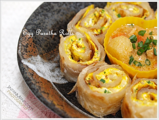 Egg Paratha Rolls ( Roti Paratha Telur Gulung)